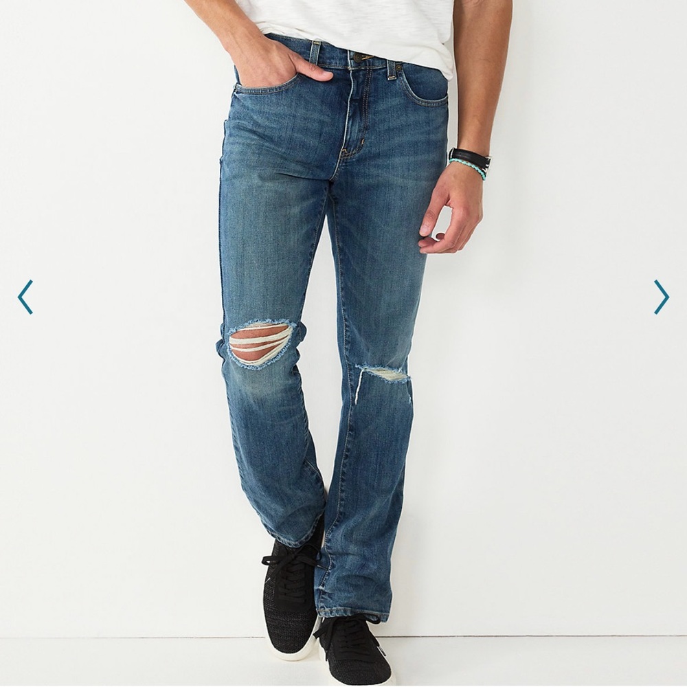 NWT Sonoma Men’s Distressed Jeans 34x34